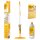 Produktbild Pallmann Spraymop Set. Es ist die Spray Mop Set Verpackung, der Wischmopp mit Spühfunktion, ein Ersatzpad und eine Flasche des Parkettreinigers abgebildet.